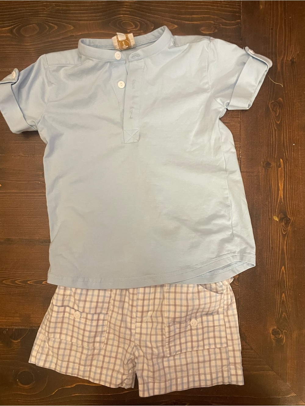 The Anna O’ Lane Company Light Blue Boys Short-Sleeve Polo Tee - Kids Shirt